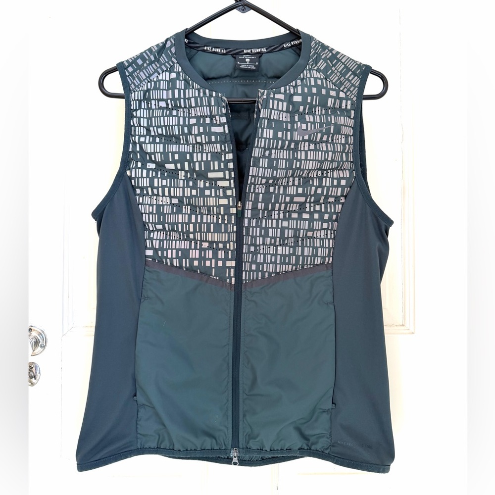 Nike Aeroloft Reflective Women's Running Vest Size M (Green)